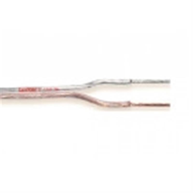 Luidsprekerkabel op Rol 2x 0.22 mmÂ² 100 m Transparant