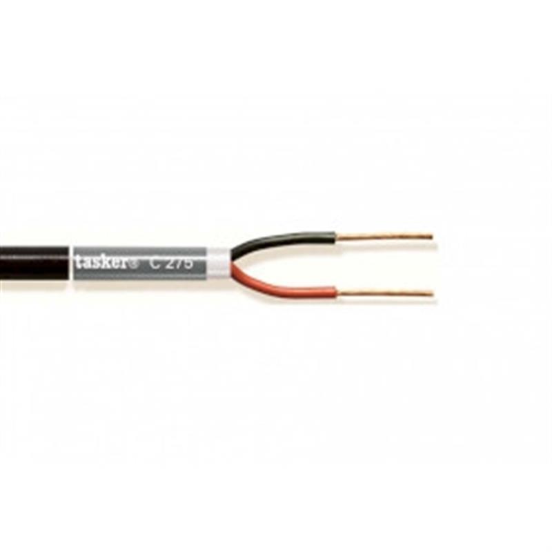 Luidsprekerkabel op Rol 2x 1.50 mmÂ² 100 m Zwart