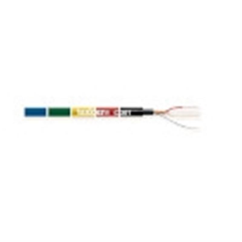 Microfoonkabel op Haspel 2x 0.22 mmÂ² 100 m Zwart