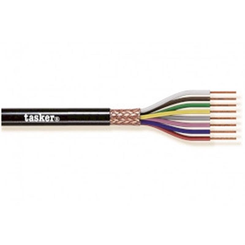 Datakabel op Haspel 4x 0.25 - 100 m Zwart