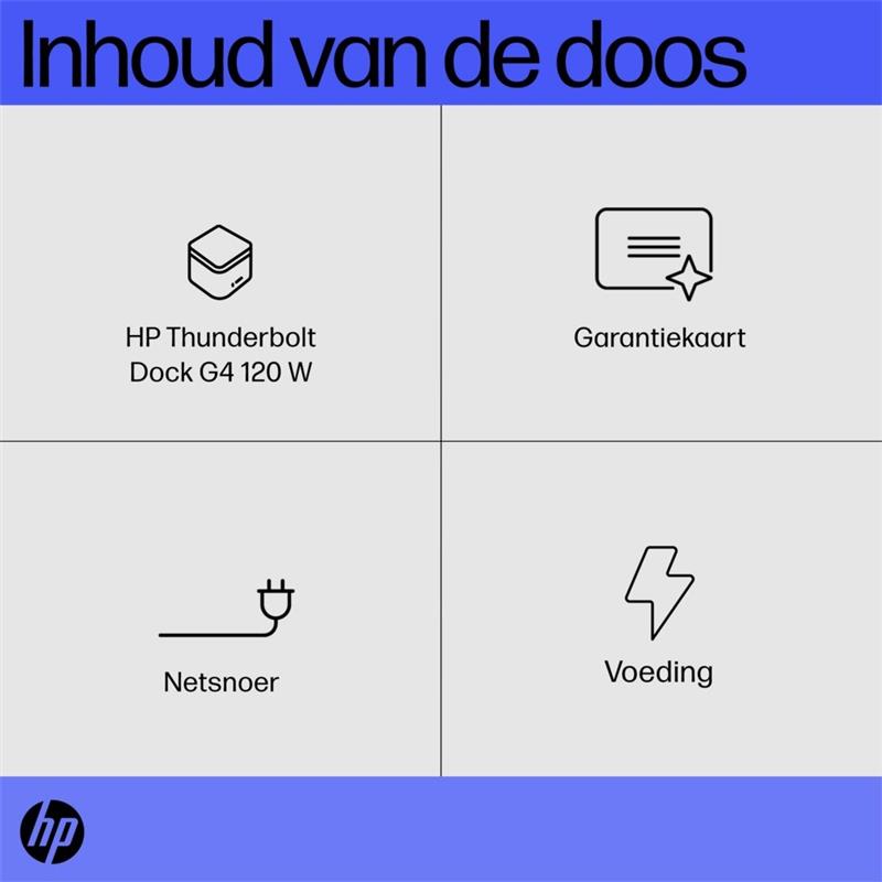HP Thunderbolt Dock 120 watt G4 RENEWED