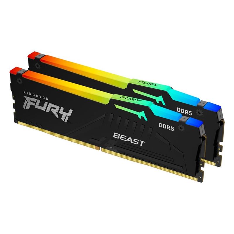 Kingston Technology FURY 32GB 5200MT s DDR5 CL40 DIMM Kit van 2 Beast RGB