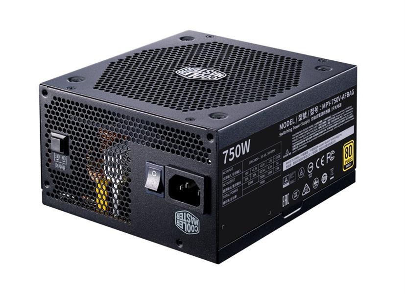 Cooler Master V750 Gold-v2 PSU ATX 750W Modular 90% silent 135mm Black