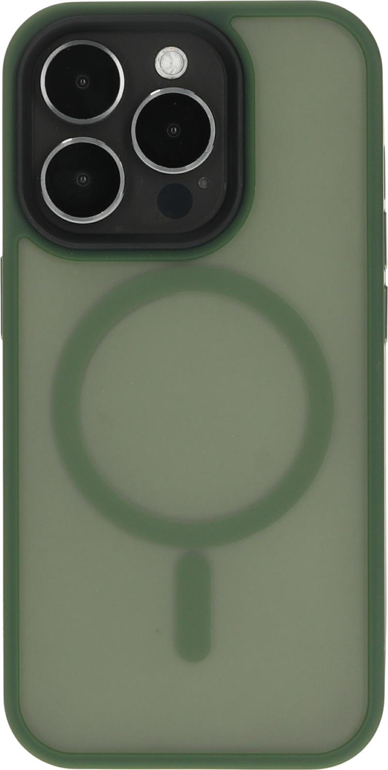 Mobiparts Hardcover Apple iPhone 15 Pro Satin Green (Magsafe Compatible)