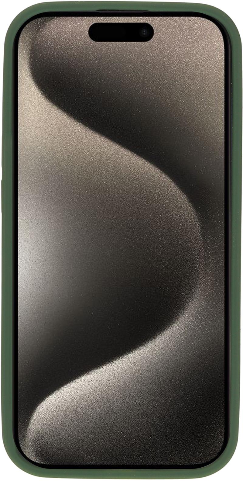Mobiparts Hardcover Apple iPhone 15 Pro Satin Green (Magsafe Compatible)