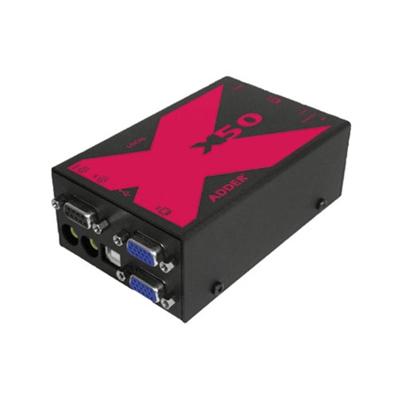 Adder Adderlink X50 MultiScreen VGA USB KVM extender set over CAT tot 50 meter