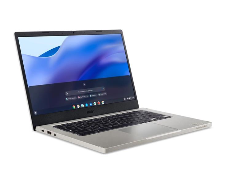 Acer Chromebook Vero 514 CBV514-1H-55AV i5-1235U 35,6 cm (14"") Full HD Intel® Core™ i5 8 GB LPDDR4x-SDRAM 256 GB SSD Wi-Fi 6E (802.11ax) ChromeOS Gri