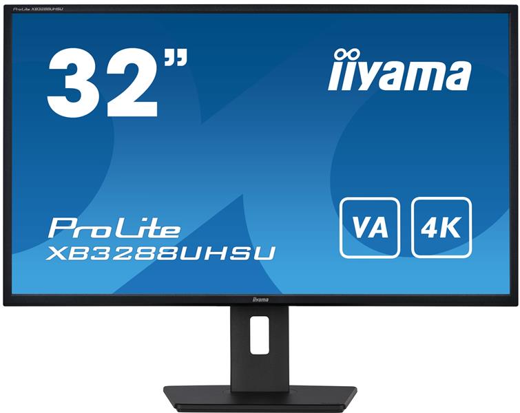 iiyama ProLite XB3288UHSU-B5 computer monitor 80 cm (31.5"") 3840 x 2160 Pixels 4K Ultra HD LCD Zwart