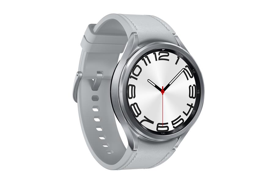 Samsung Galaxy Watch6 Classic Watch6 Classic 3,81 cm (1.5"") Super AMOLED 47 mm Digitaal 480 x 480 Pixels Touchscreen Zilver Wifi GPS