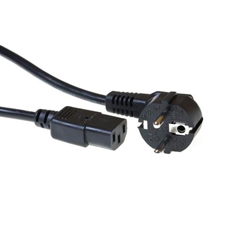ACT CEE 7/7 - C13, 3.00m Zwart 3 m CEE7/7 C13 stekker