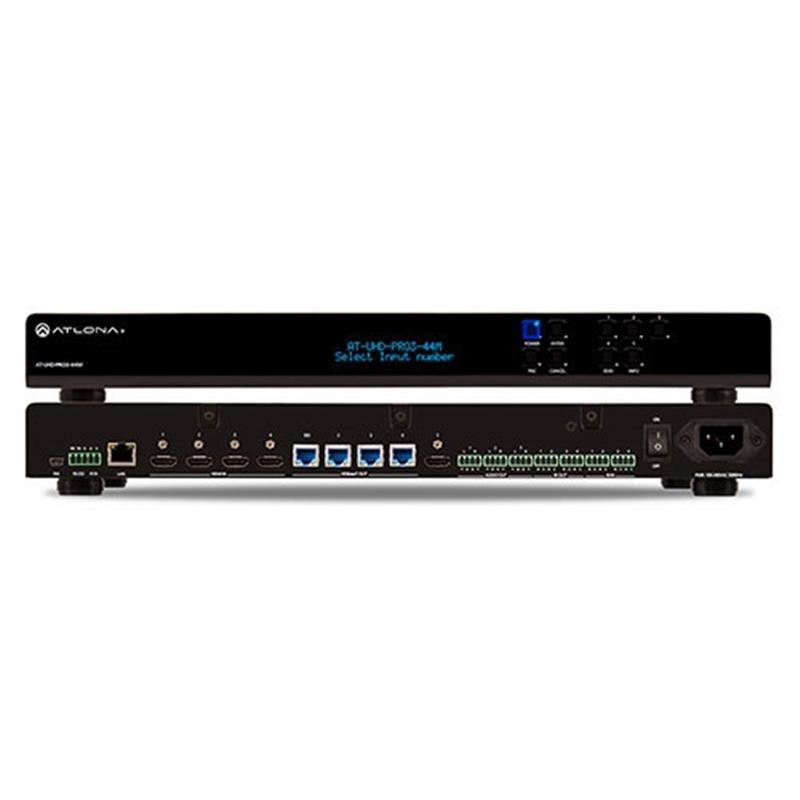 Atlona 4 x 4 4K HDMI HDBaseT matrix switch PoE