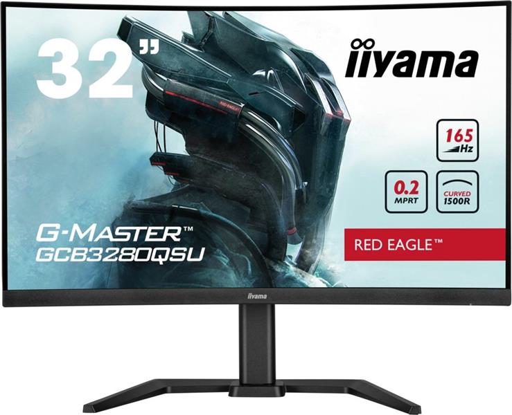 iiyama G-MASTER GCB3280QSU-B1 computer monitor 80 cm (31.5) 2560 x 1440 Pixels LED Zwart OPEN BOX