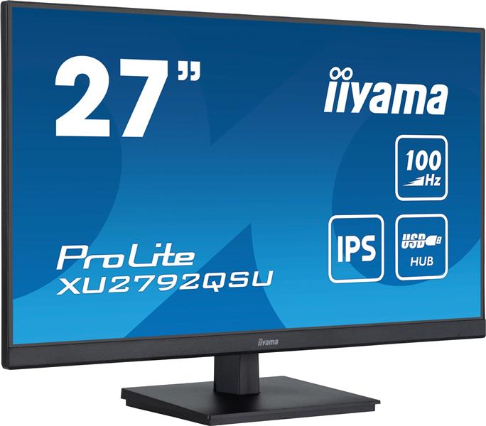 iiyama ProLite computer monitor 68,6 cm (27"") 2560 x 1440 Pixels Dual WQHD LED Zwart