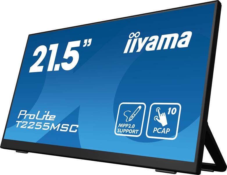 iiyama ProLite T2255MSC-B1 computer monitor 54,6 cm (21.5"") 1920 x 1080 Pixels Full HD LCD Touchscreen Zwart