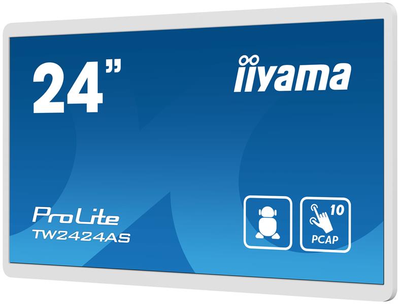 iiyama TW2424AS-W1 beeldkrant Digitale signage flatscreen 60,5 cm (23.8"") Wifi 250 cd/m² 4K Ultra HD Zwart Touchscreen Type processor Android 24/7