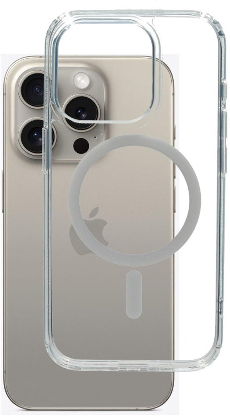 Mobiparts Hardcover Apple iPhone 15 Pro Clear (Magsafe Compatible)