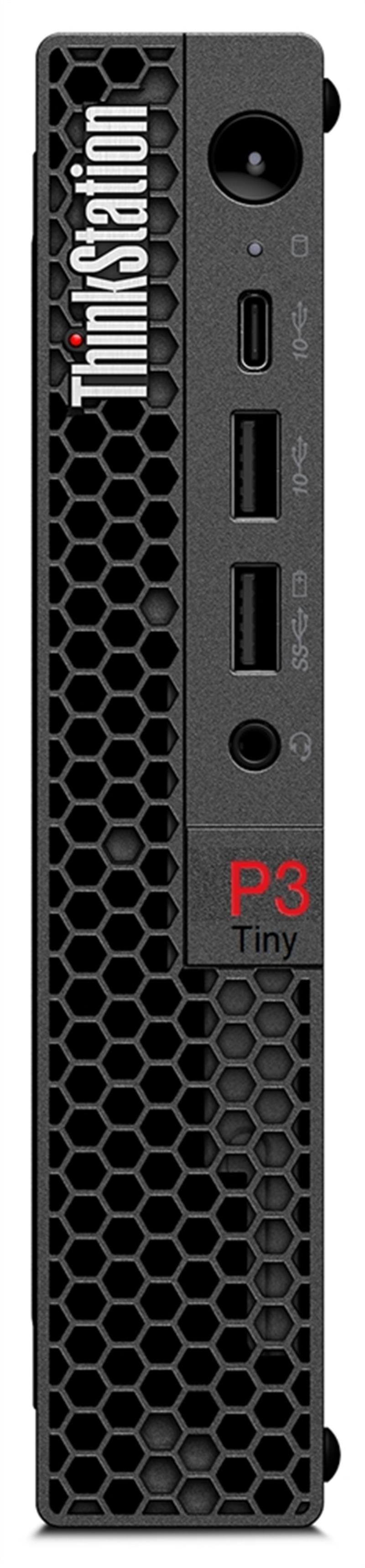 Lenovo ThinkStation P3 Mini PC Intel® Core™ i7 i7-13700T 16 GB DDR5-SDRAM 512 GB SSD NVIDIA Quadro T1000 Windows 11 Pro Zwart