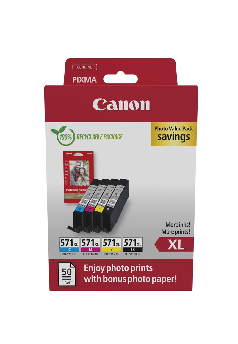 CANON CLI-571XL Ink Cartridge C M Y BK