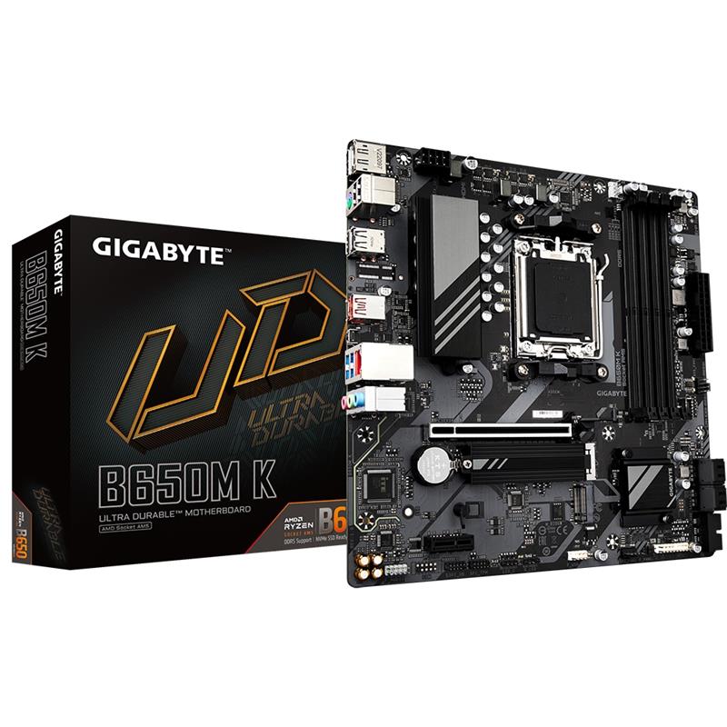 Gigabyte B650M K moederbord AMD B650 Socket AM5 micro ATX