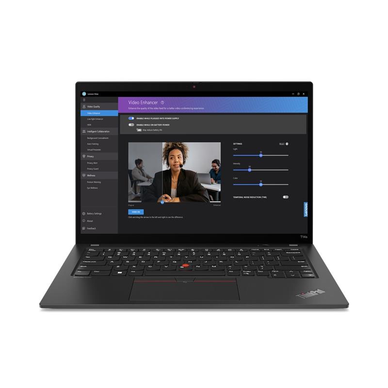 Lenovo ThinkPad T14s i7-1355U Notebook 35,6 cm (14"") WUXGA Intel® Core™ i7 16 GB LPDDR5x-SDRAM 512 GB SSD Wi-Fi 6E (802.11ax) Windows 11 Pro Zwart