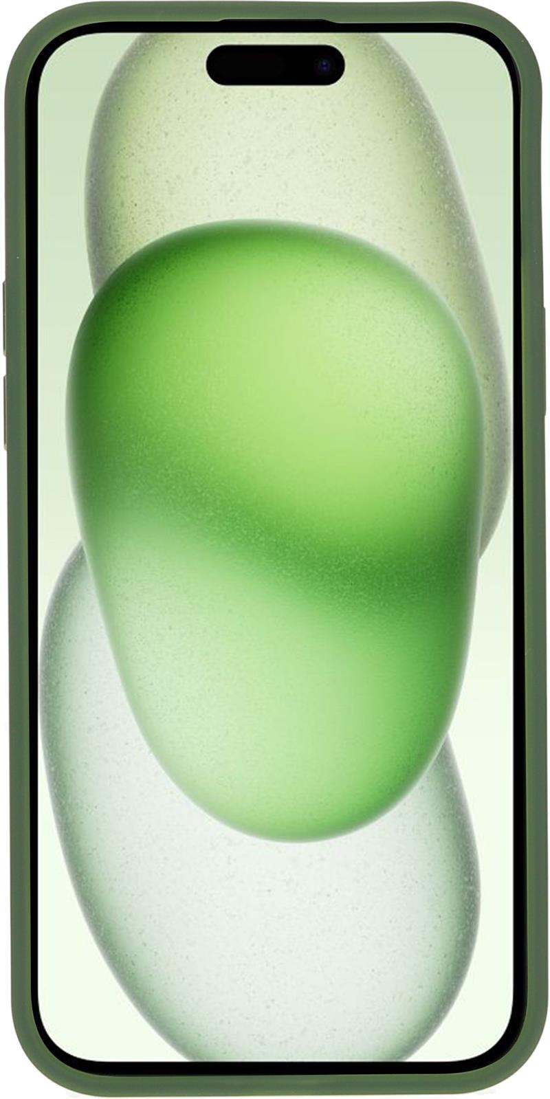 Mobiparts Hardcover Apple iPhone 15 Plus Satin Green (Magsafe Compatible)
