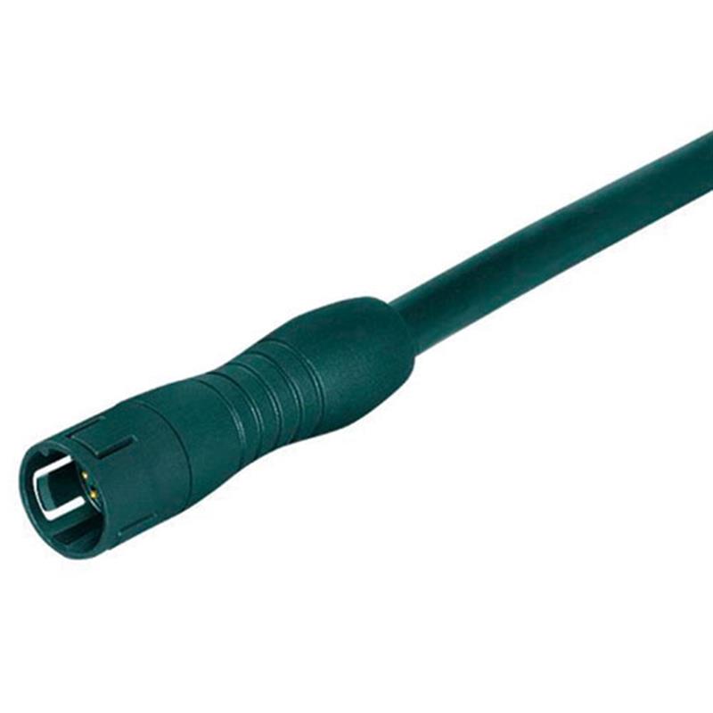 Binder Serie 620 3 polige male connector met PUR kabel 2m