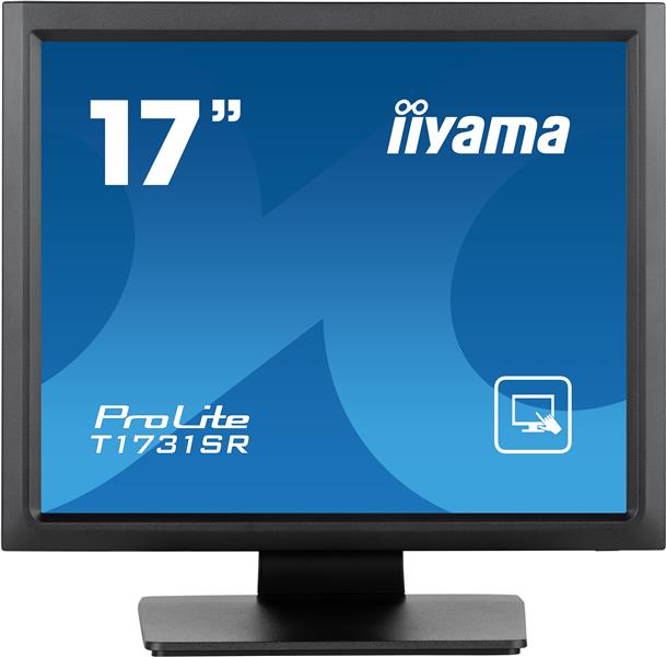 iiyama ProLite T1731SR-B1S computer monitor 43,2 cm (17"") 1280 x 1024 Pixels SXGA LCD Touchscreen Zwart