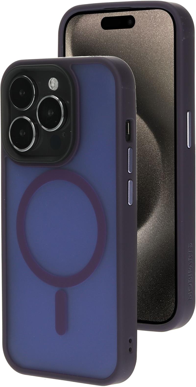 Mobiparts Hardcover Apple iPhone 15 Pro Satin Purple (Magsafe Compatible)
