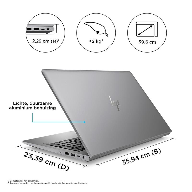 HP ZBook Power 15.6 inch G10 Mobile Workstation PC Wolf Pro Security Edition Mobiel werkstation 39,6 cm (15.6"") Full HD Intel® Core™ i5 i5-13500H 16 