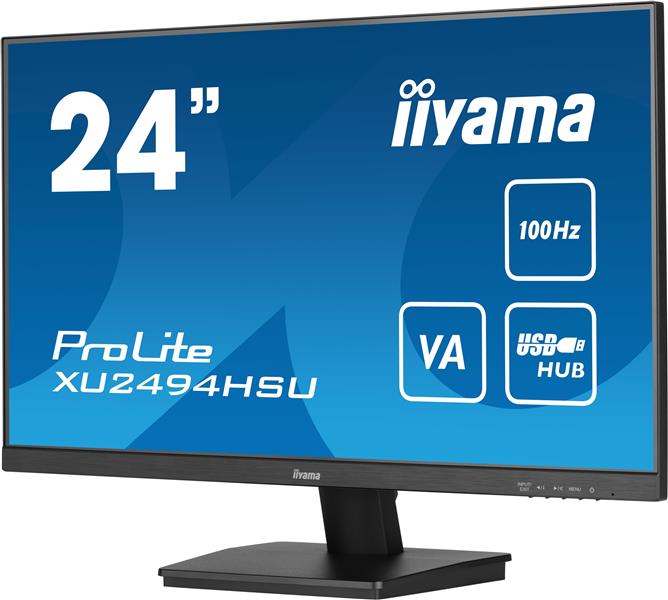 iiyama ProLite computer monitor 60,5 cm (23.8"") 1920 x 1080 Pixels Full HD LED Zwart