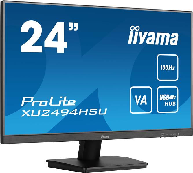 iiyama ProLite computer monitor 60,5 cm (23.8"") 1920 x 1080 Pixels Full HD LED Zwart
