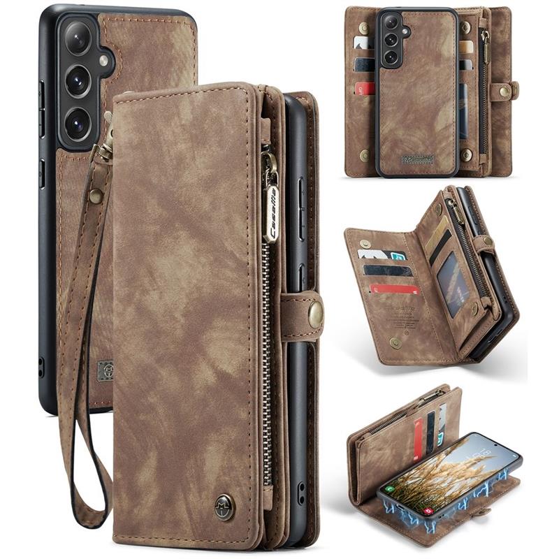 Caseme Case Samsung Galaxy S24 FE - Multifunctional Wallet - Brown