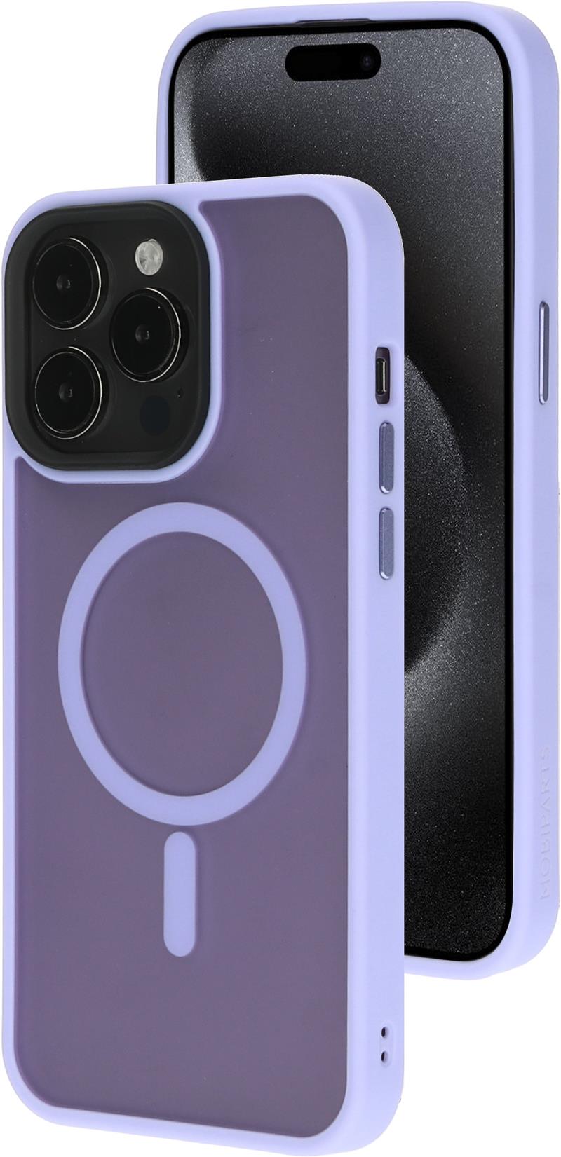 Mobiparts Hardcover Apple iPhone 15 Pro Max Satin Lila (Magsafe Compatible)