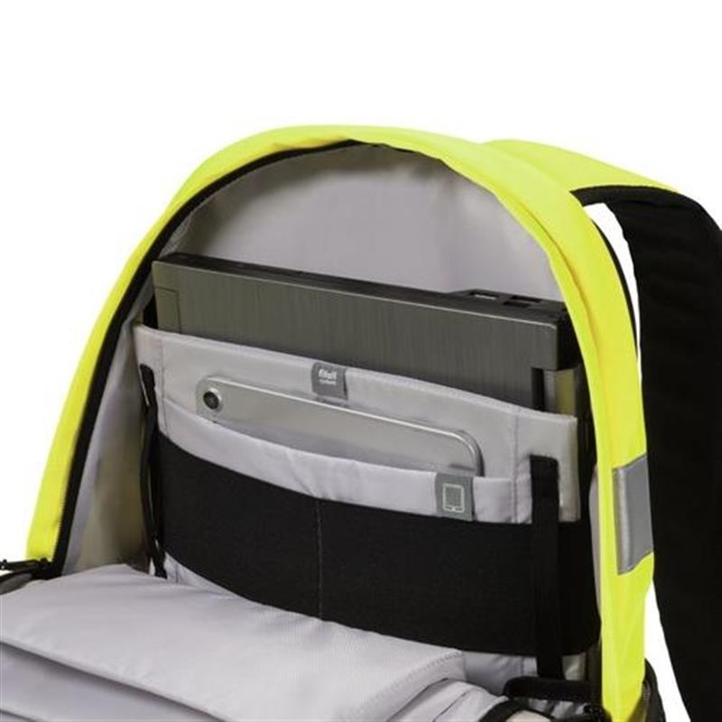 Dicota Hi-Vis rugzak Geel Polyethyleentereftalaat PET Thermoplastic polyurethaan TPU 