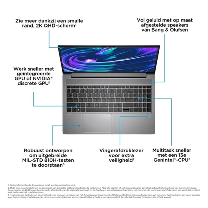 HP ZBook Power 15.6 inch G10 Mobile Workstation PC Wolf Pro Security Edition Mobiel werkstation 39,6 cm (15.6"") Full HD Intel® Core™ i5 i5-13500H 16 