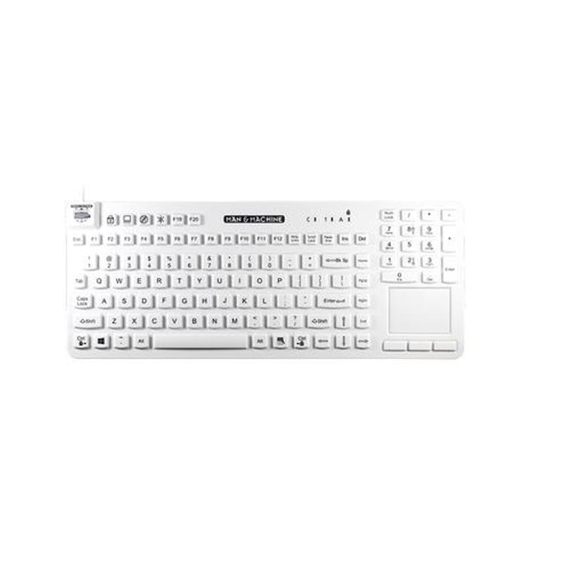 Man Machine Really Cool Touch toetsenbord USB QWERTY US International Wit
