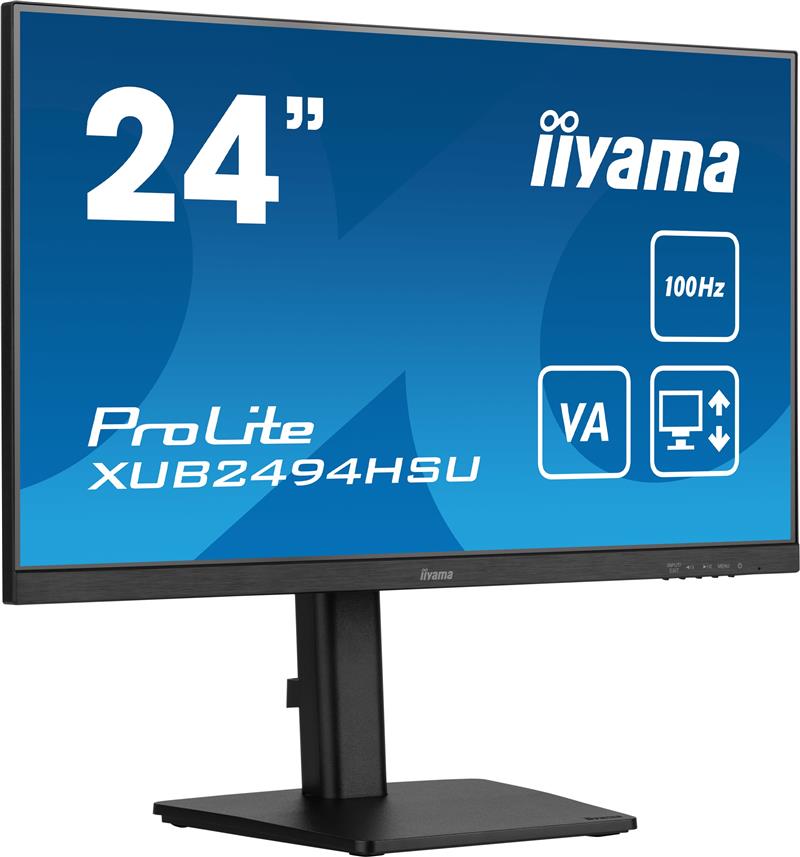 iiyama ProLite computer monitor 60,5 cm (23.8"") 1920 x 1080 Pixels Full HD LED Zwart