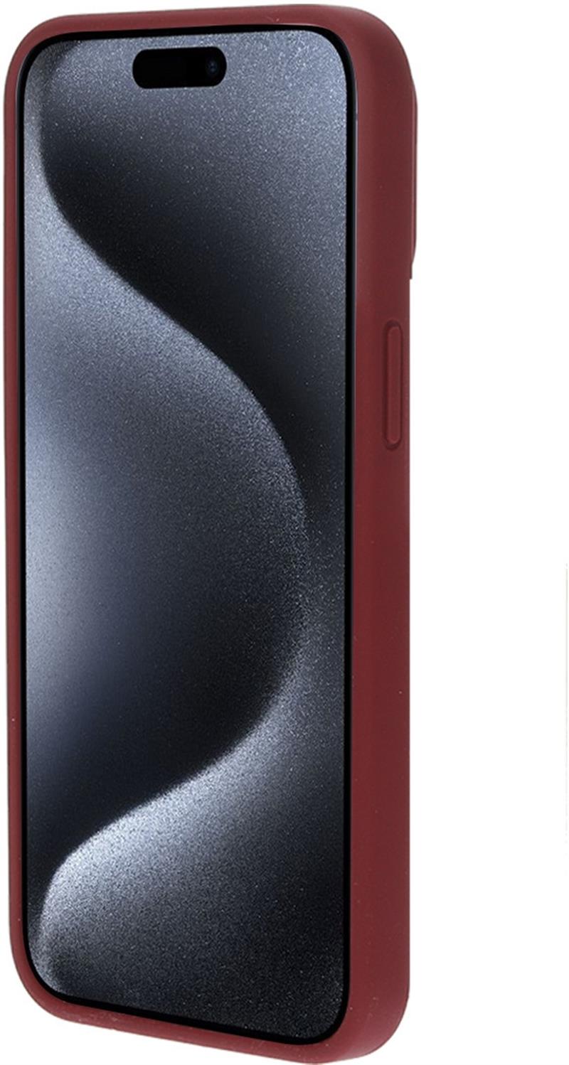 Mobiparts Silicone Cover Apple iPhone 15 Pro Max Plum Red