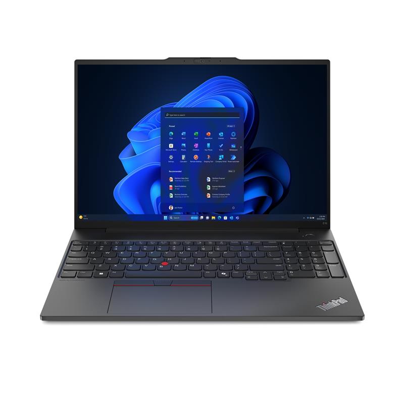 Lenovo ThinkPad E16 AMD Ryzen™ 5 7535HS Laptop 40,6 cm (16"") WUXGA 16 GB DDR5-SDRAM 512 GB SSD Wi-Fi 6E (802.11ax) Windows 11 Pro Zwart