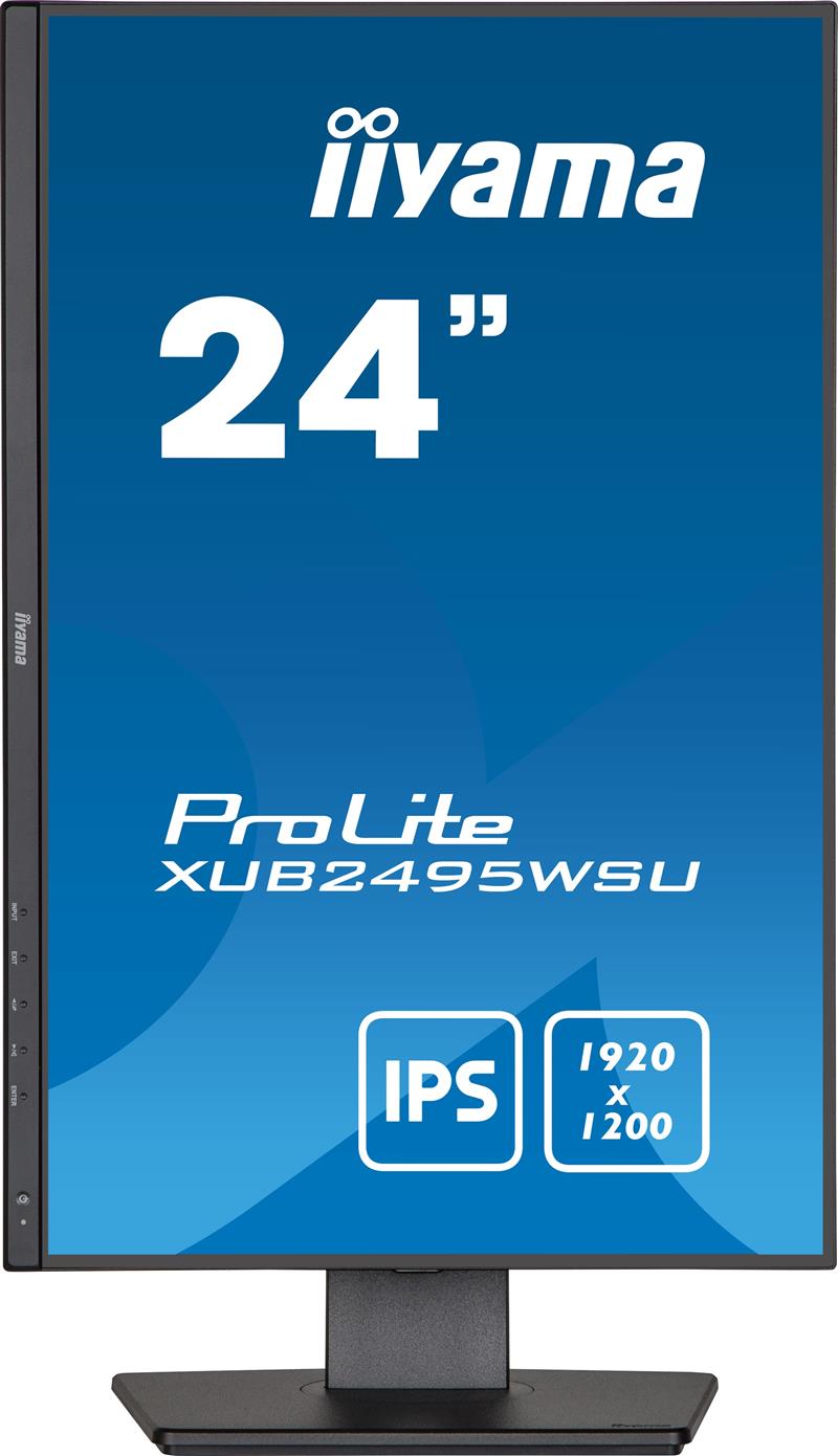 iiyama ProLite XUB2495WSU-B5 computer monitor 61,2 cm (24.1"") 1920 x 1200 Pixels WUXGA LCD Zwart