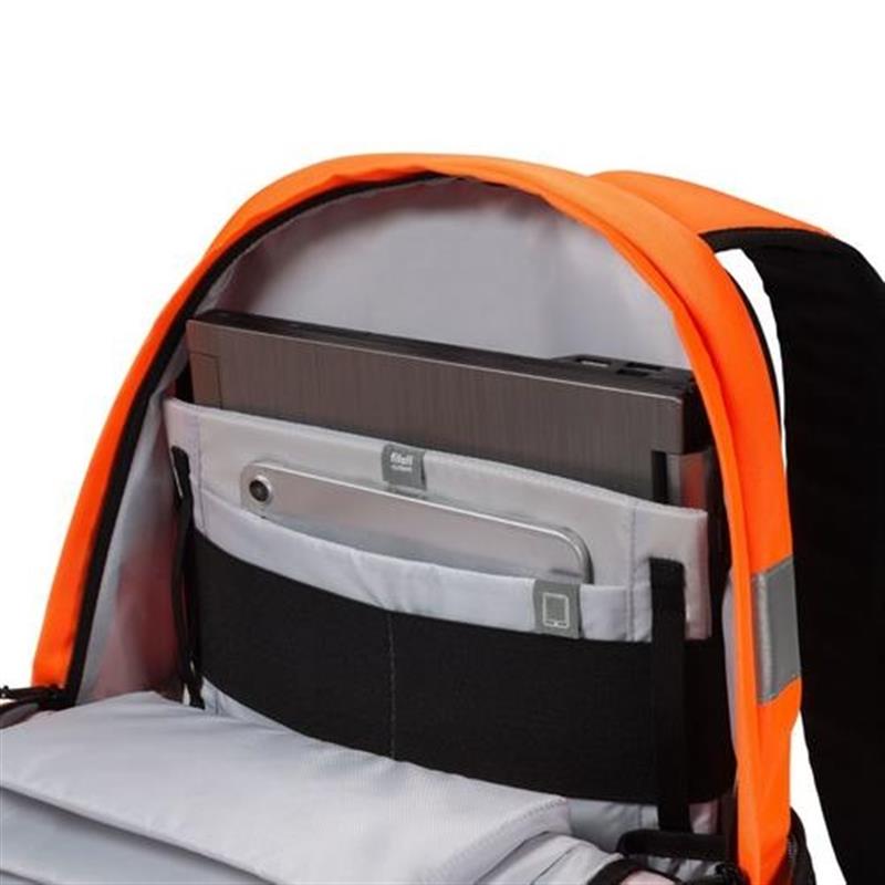 Dicota Hi-Vis rugzak Oranje Polyethyleentereftalaat PET Thermoplastic polyurethaan TPU 