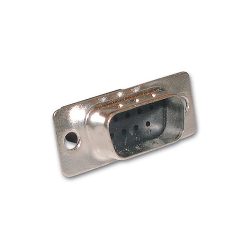 9 polige D-sub connector male voor krimpcontacten