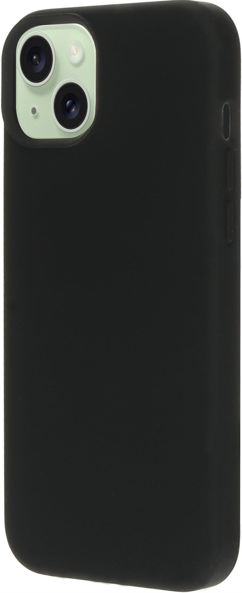 Mobiparts Silicone Cover Apple iPhone 15 Plus Black (Magsafe Compatible)