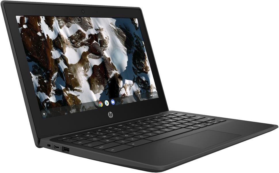 HP Chromebook 11 G9 29,5 cm (11.6"") Touchscreen HD Intel® Celeron® N5100 4 GB LPDDR4x-SDRAM 32 GB eMMC Wi-Fi 6 (802.11ax) ChromeOS Zwart