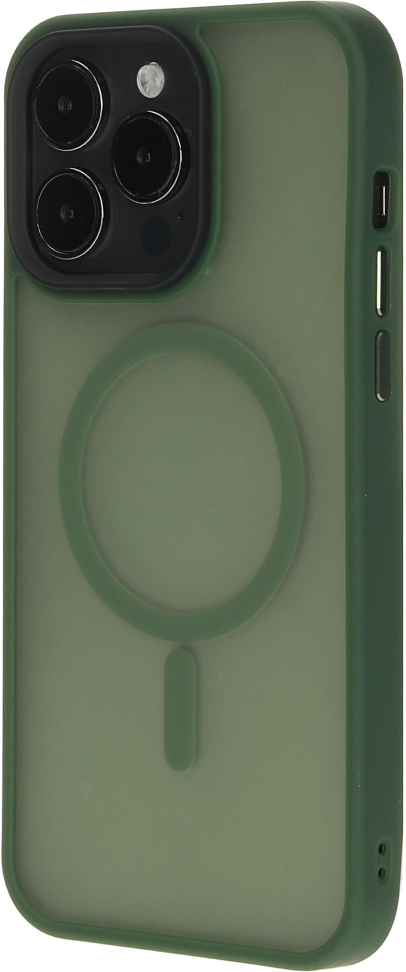 Mobiparts Hardcover Apple iPhone 15 Pro Max Satin Green (Magsafe Compatible)