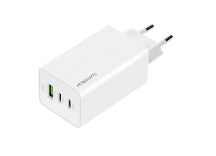 Mobiparts GaN Wall Charger USB-Cx2/USB-A PD 3.0/QC 65W White