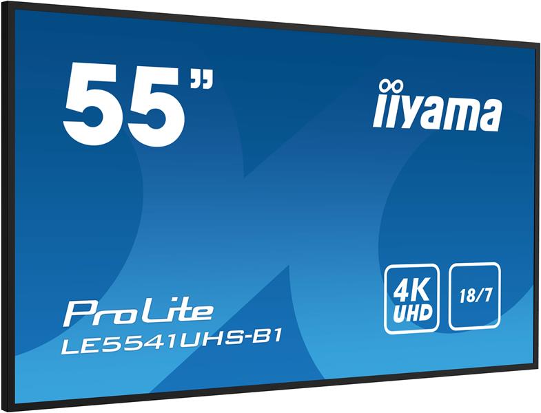 iiyama LE5541UHS-B1 beeldkrant Digitale signage flatscreen 138,7 cm (54.6"") LCD 350 cd/m² 4K Ultra HD Zwart 18/7