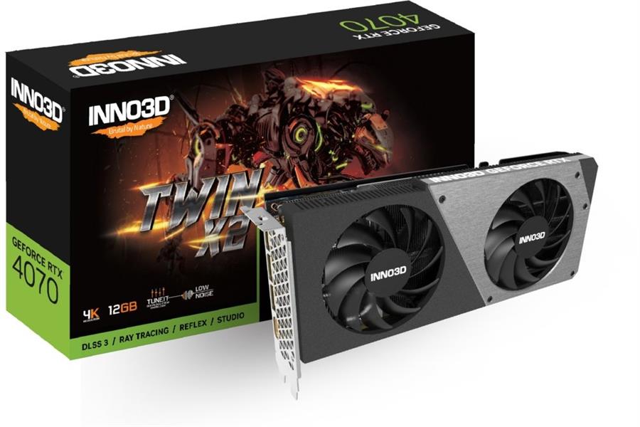 INNO3D GeForce RTX 4070 X2 12GB GDDR6X 192-bit 2475 21Gbps 3xDP HDMI