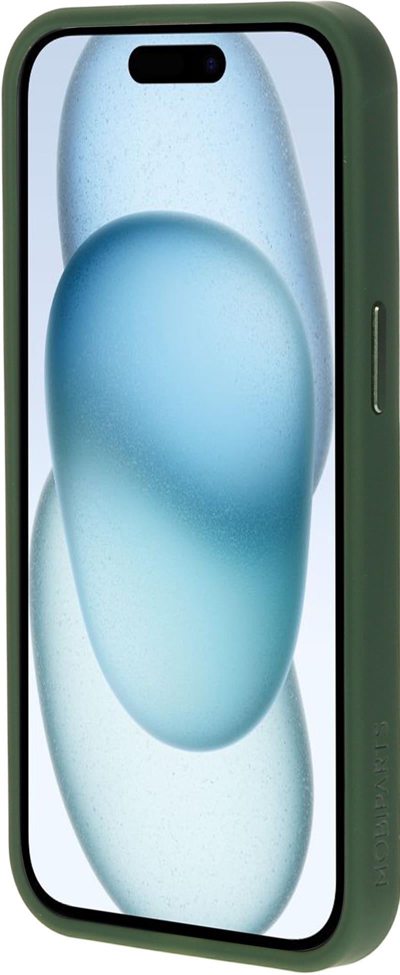 Mobiparts Hardcover Apple iPhone 15 Satin Green (Magsafe Compatible)