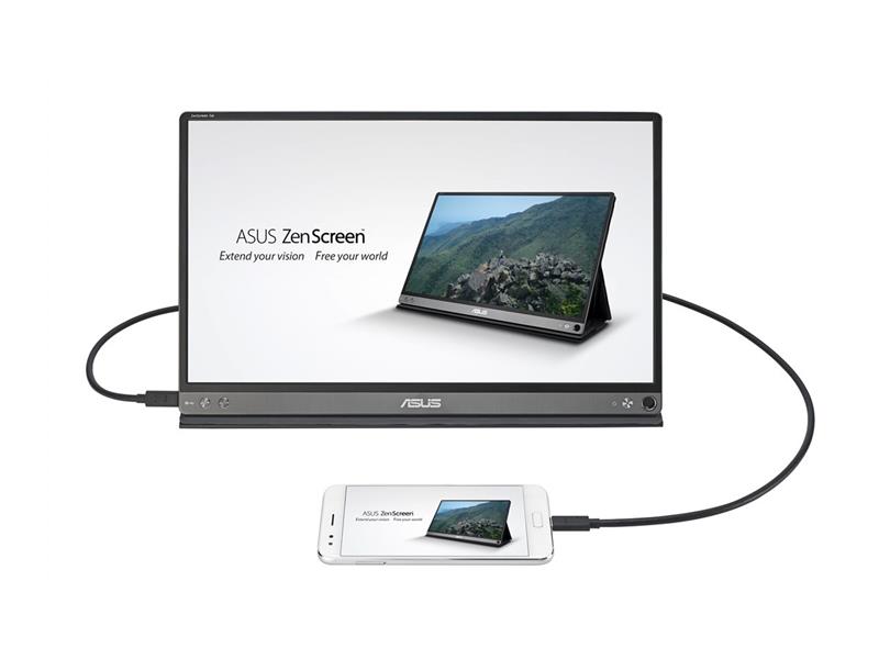 ASUS MB16AP computer monitor 39,6 cm (15.6"") 1920 x 1080 Pixels Full HD Flat Glans Grijs